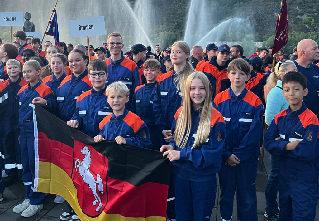 DFV - Eröffnungsveranstaltung des Deutschen Jugendfeuerwehrtages 2025 in Andernach (Rheinland-Pfalz). (Foto: DJF/Hepner)